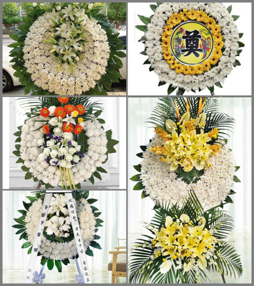 安徽阜阳市临泉县城关街道张寨村花圈速递